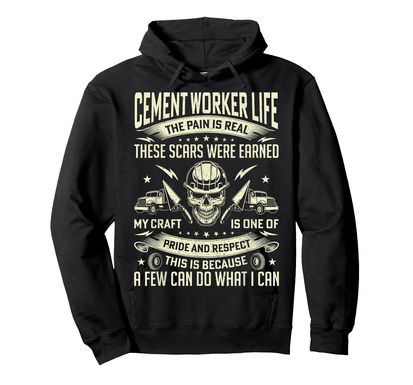 Cement Worker Life Funny Concrete Finisher Dad Mens Father T-Shirt