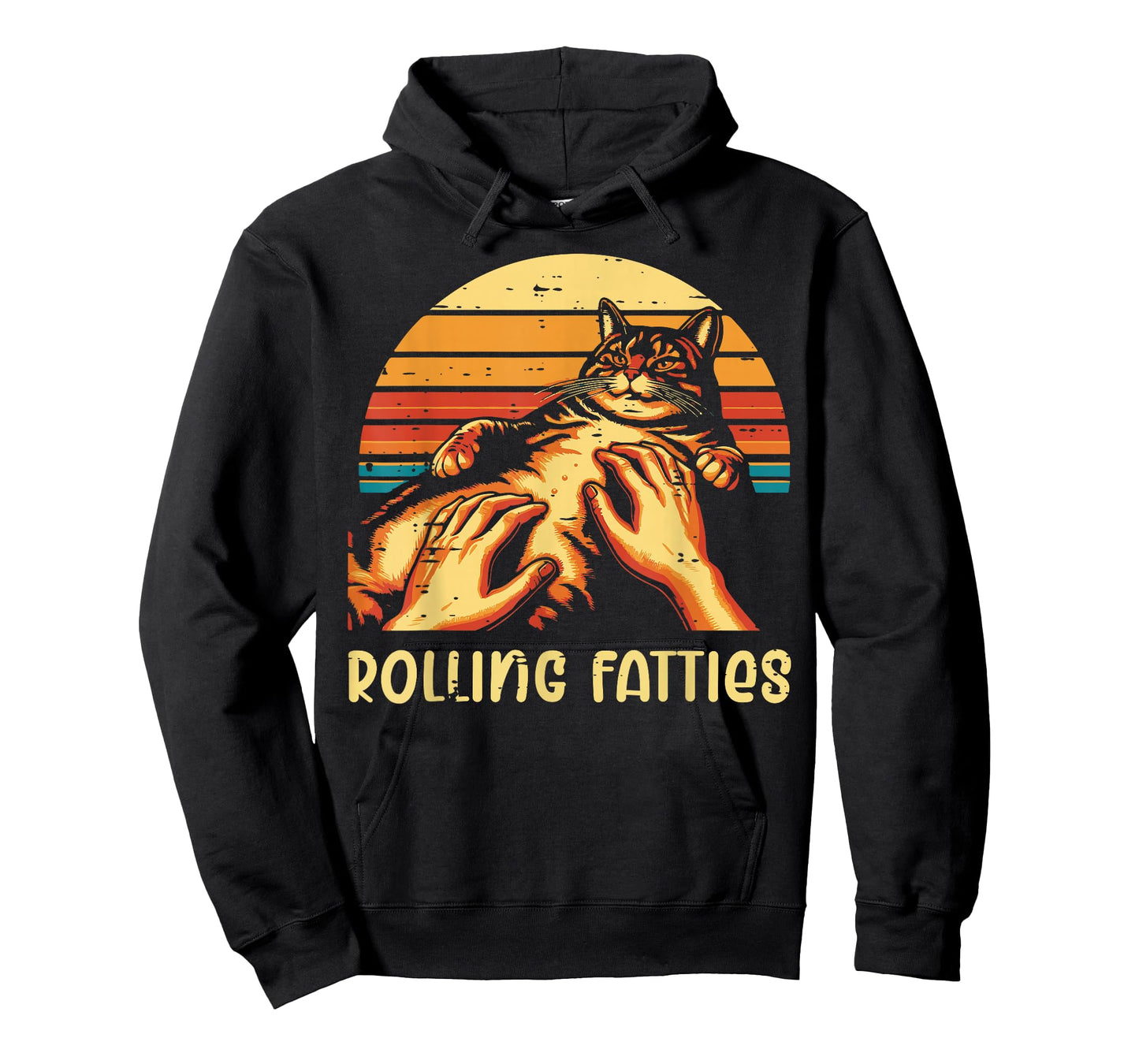 Fat Cat Rolling Fatties Funny Kitten Kitty Men Women Kids T-Shirt
