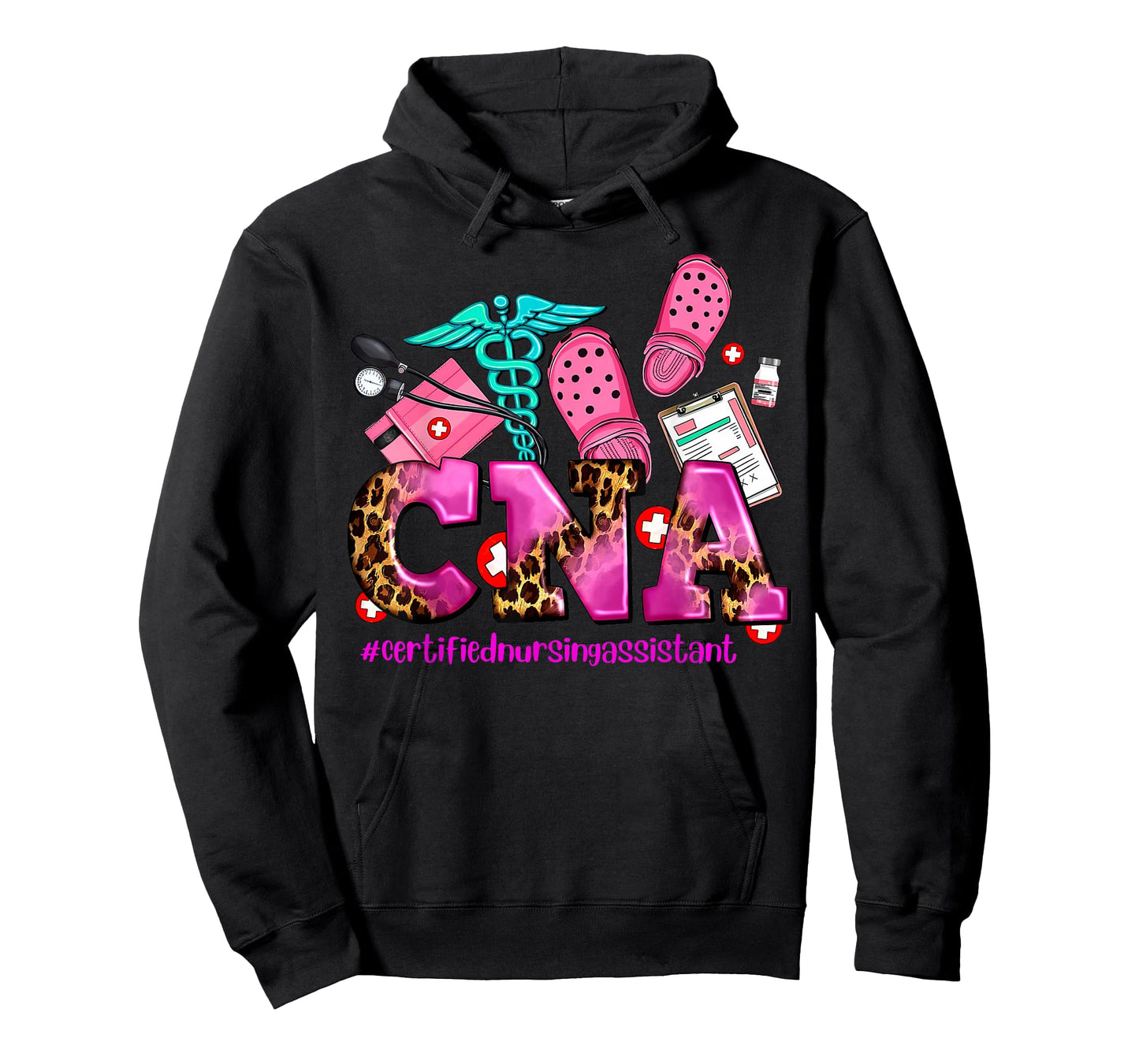 CNA Certified Nursing Assistant Leopard Registered Nurse T-Shirt