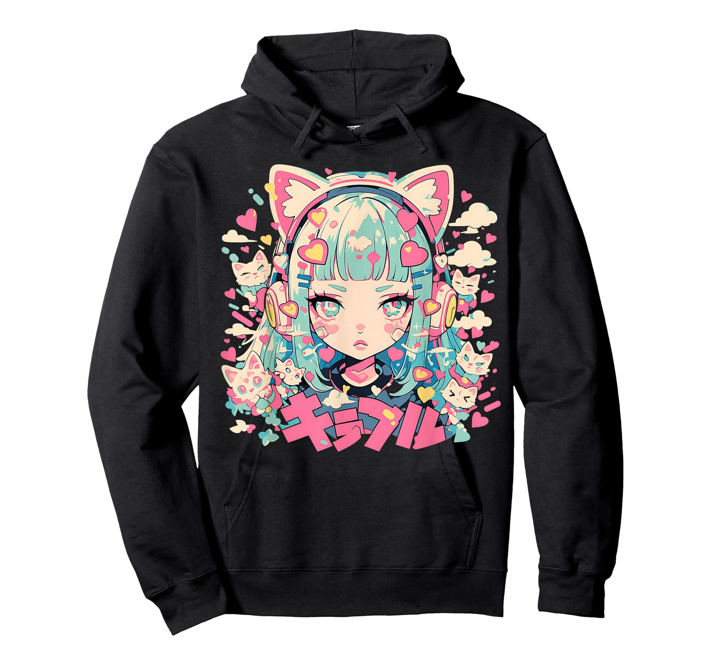 Anime Waifu Cute Anime manga Cat Girl Sweet Retro Japan T-Shirt