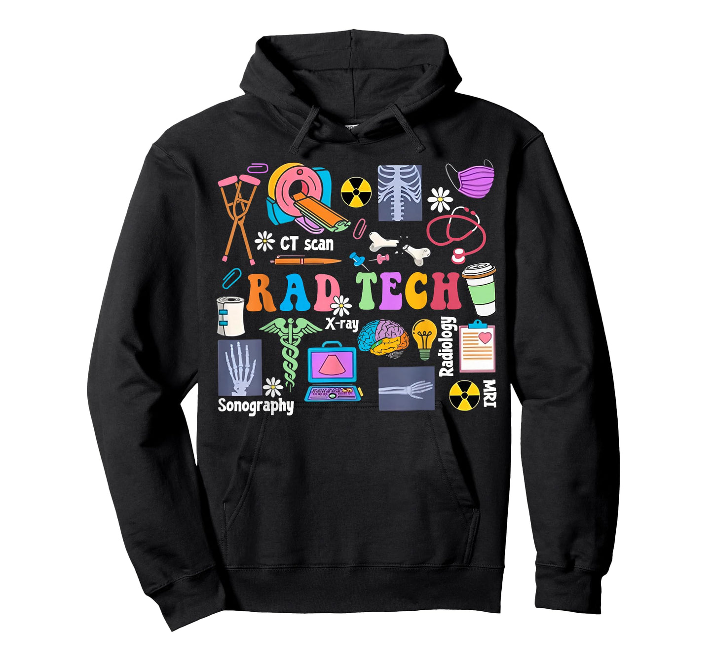 Cute Rad Tech Retro Groovy Radiology Technician X-Ray Tech T-Shirt
