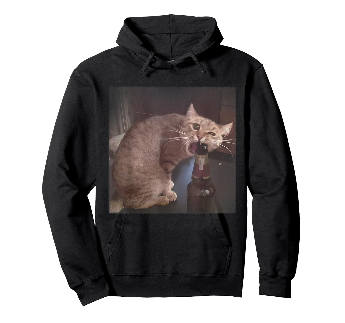 Funny Beer Cat Meme Humor Party Animal Gifts Men Women T-Shirt
