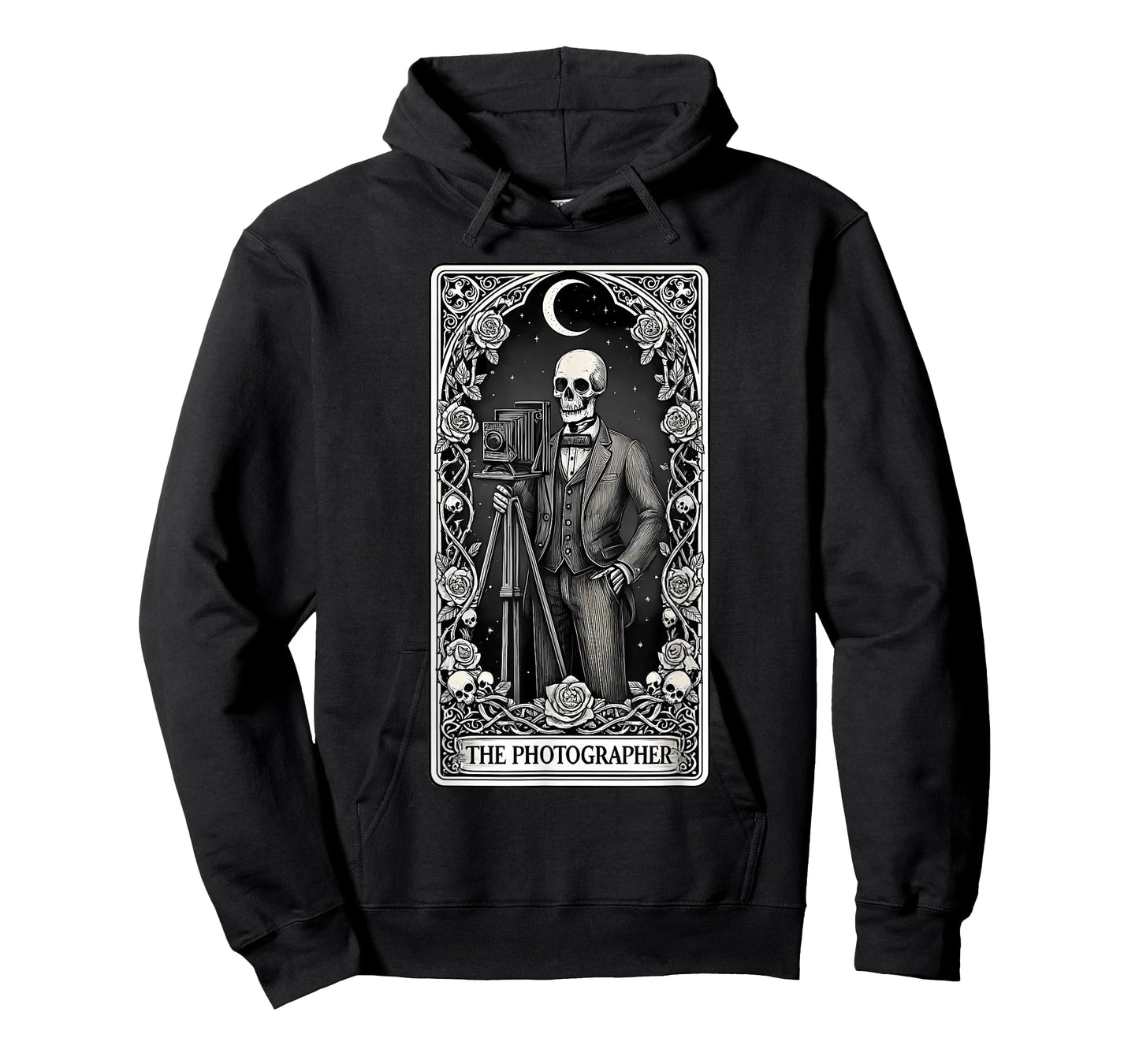 The Photographer Skeleton Tarot Card T-Shirt