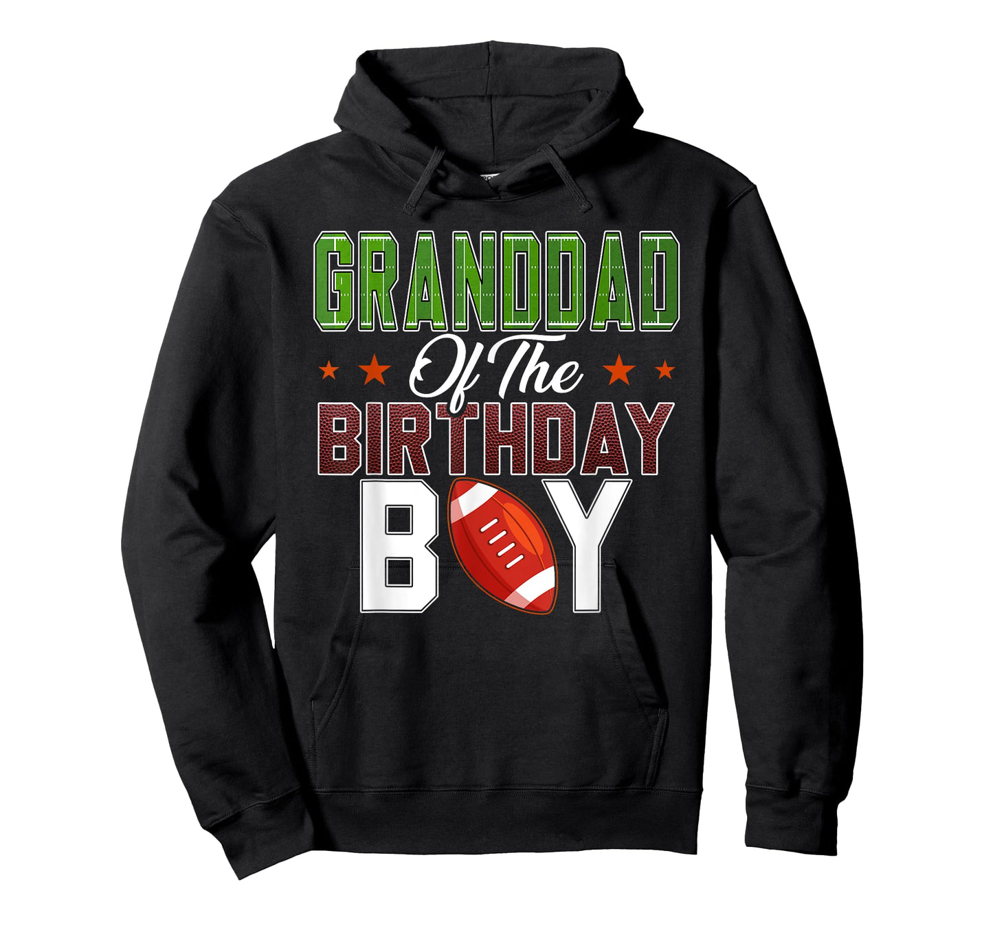 Granddad of The Birthday Boy Football Party Family Matching T-Shirt