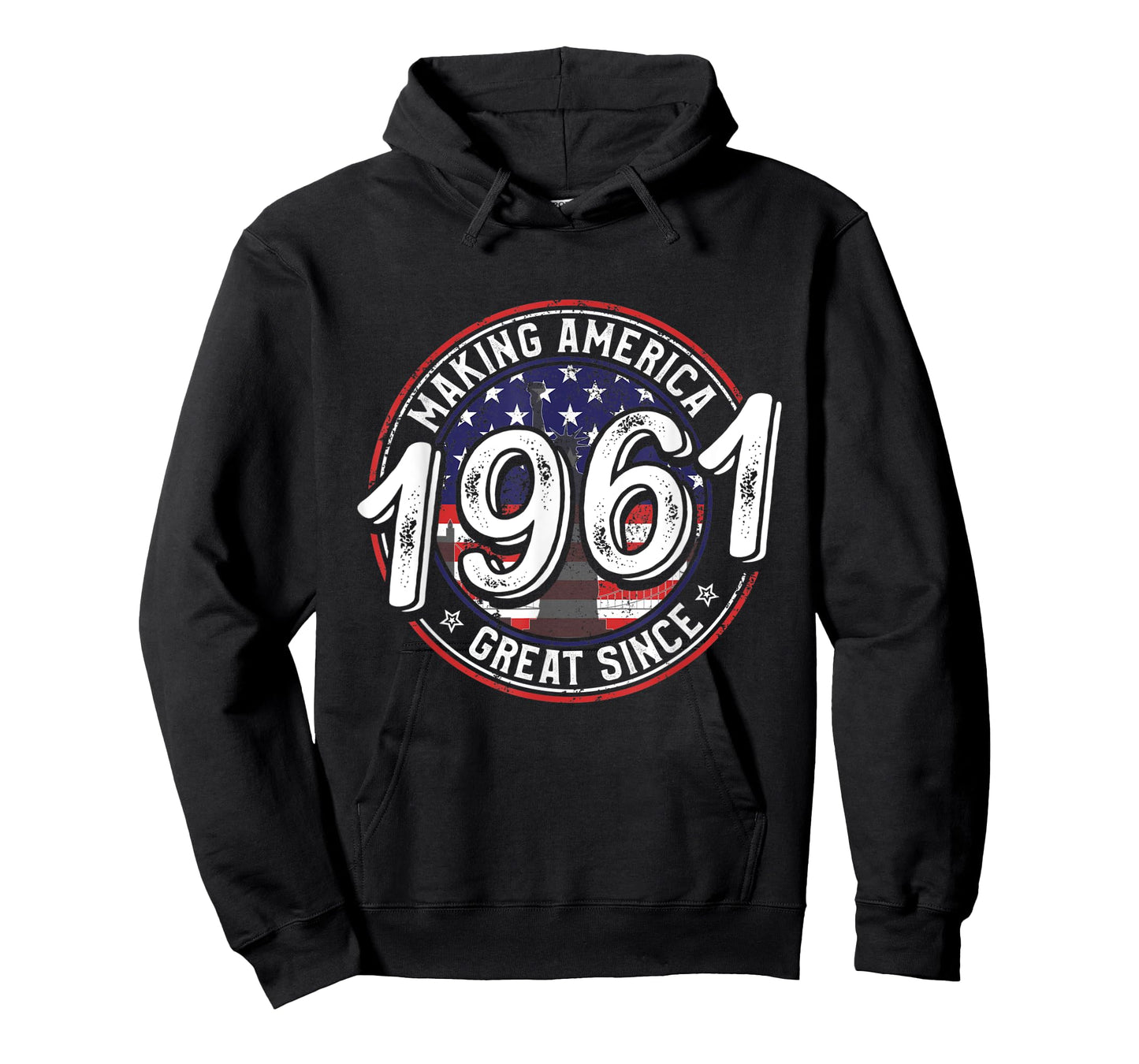 Making America Great Since 1961 American Flag Birthday Women Kids Men T-Shirt