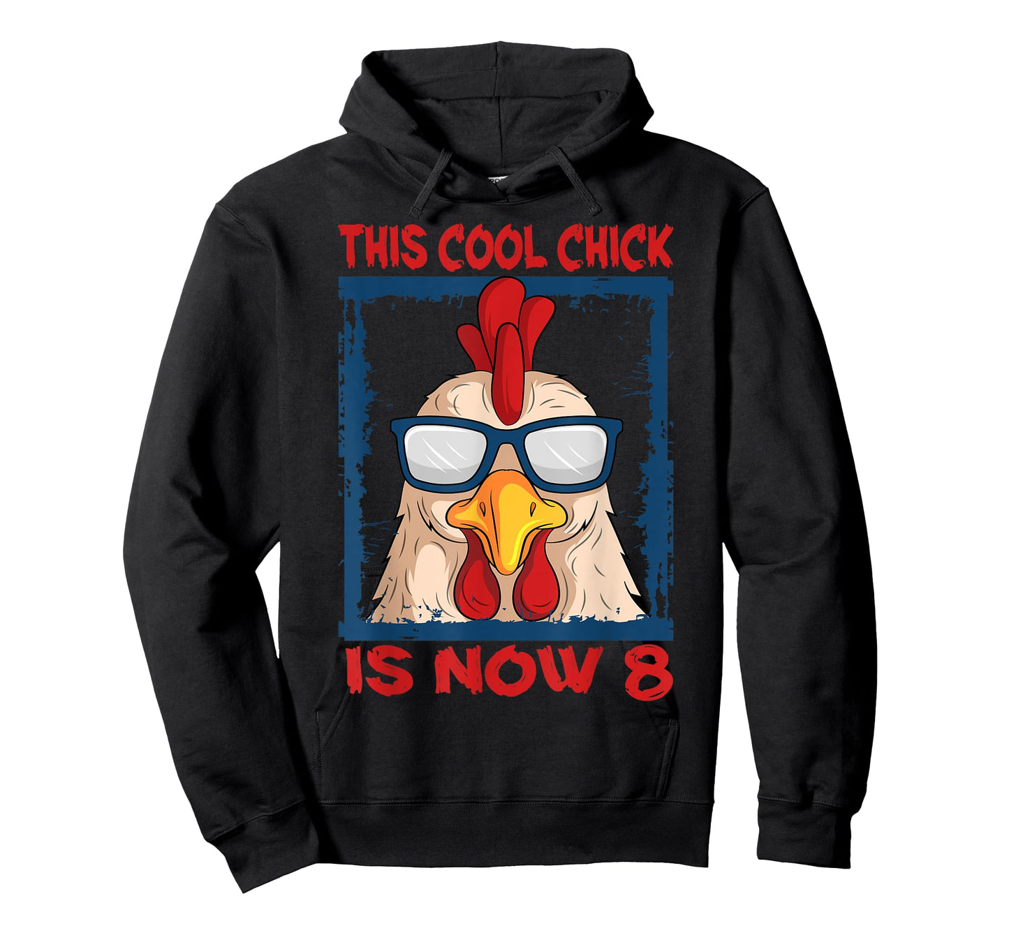 Chicken 8th Birthday Cool Chick Barnyard Farm Party Barn T-Shirt