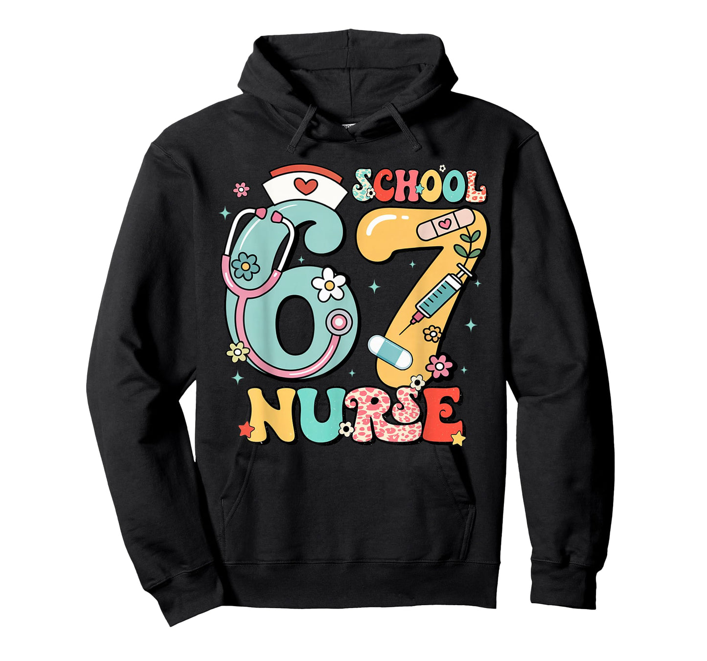 67 Meme Funny School Nurse Six Seven Meme T-Shirt