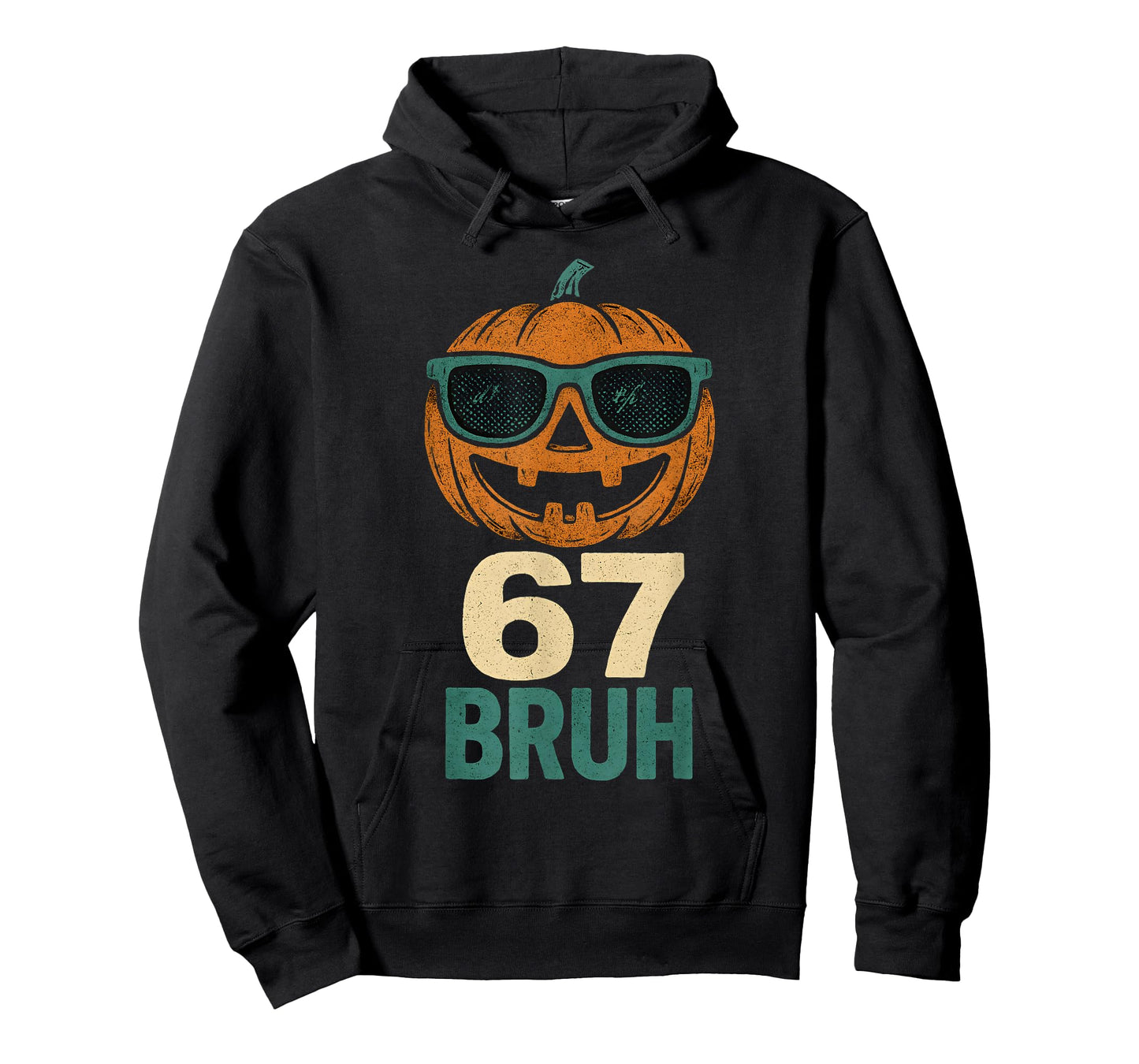 67 Halloween Bruh Pumpkin 6-7 Meme Gen Alpha Slang Six Seven T-Shirt