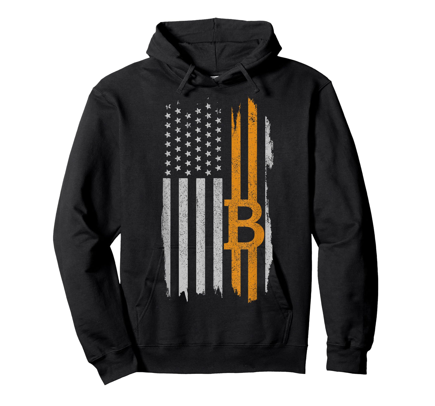 Bitcoin American Flag Patriotic Cryptocurrency HODL T-Shirt