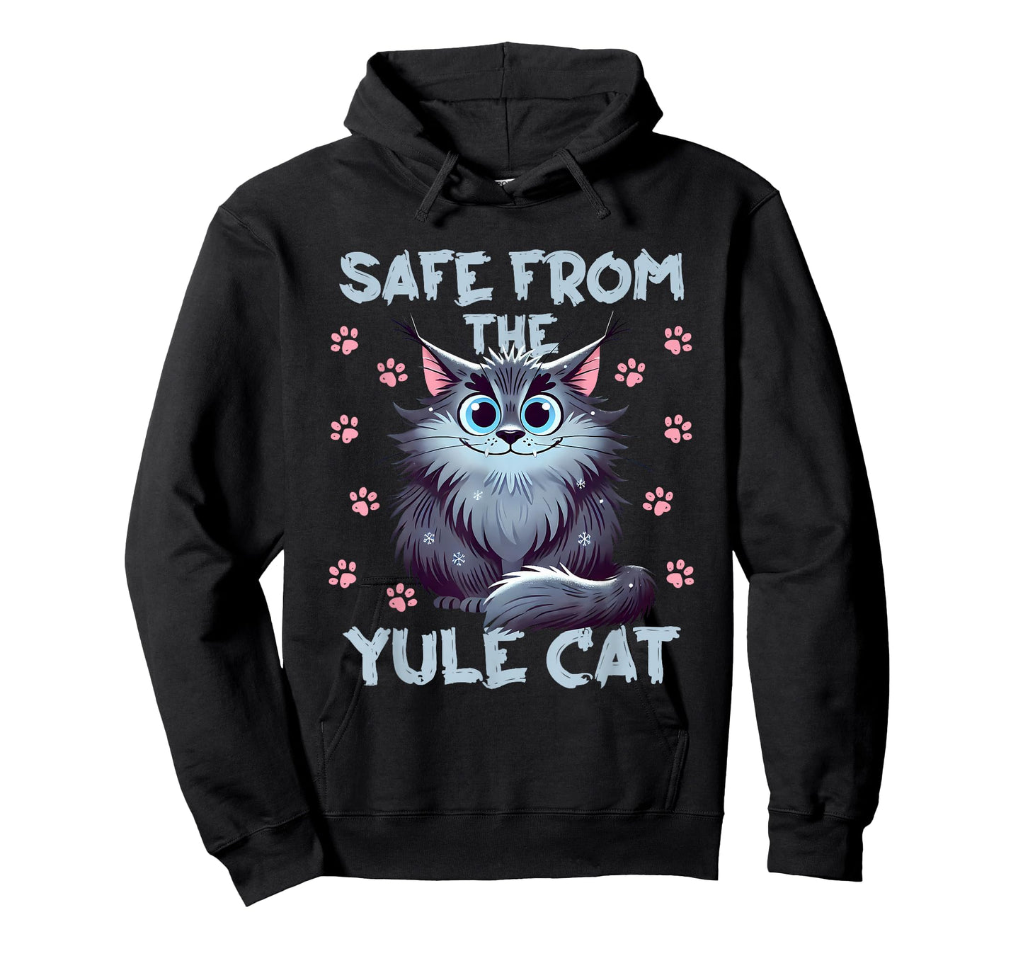 Safe from The Yule Cat Jolakotturinn Icelanic Folklore T-Shirt