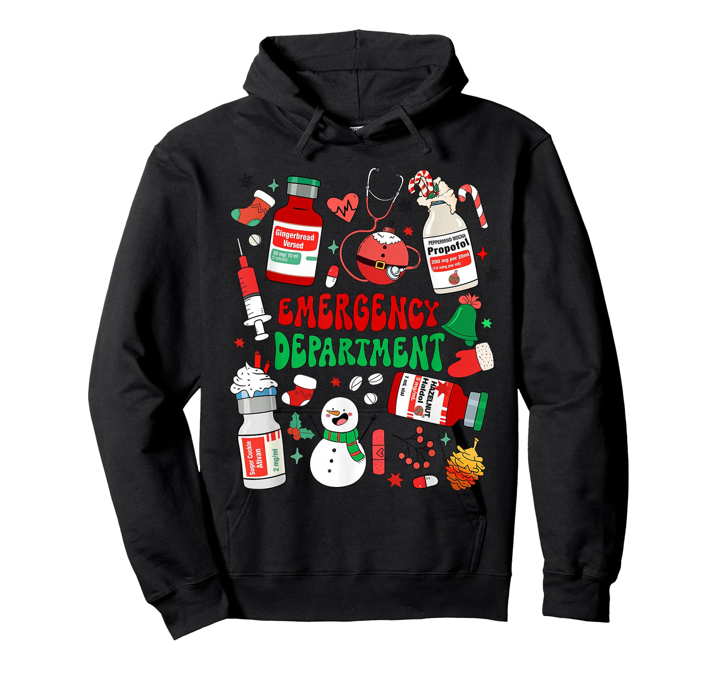 Christmas Emergency Room ER RN Nurse Department Healthcare T-Shirt
