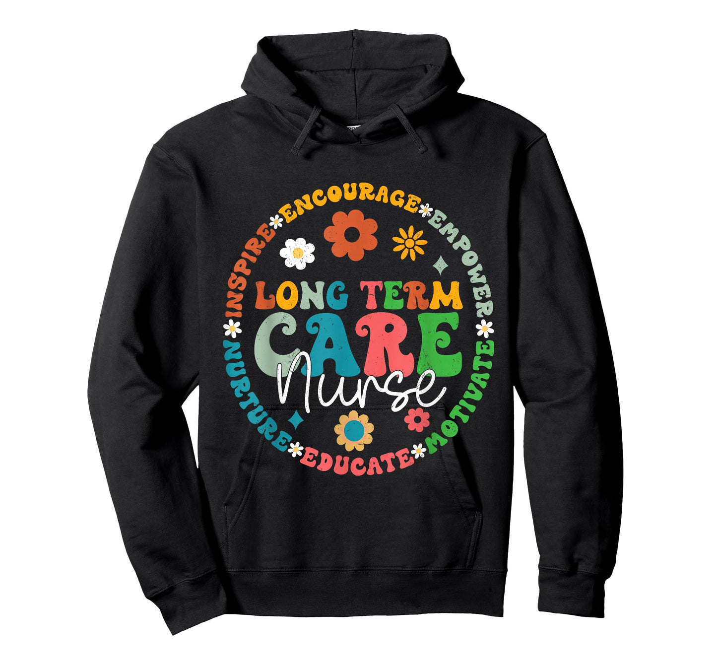 Cute Retro LTC Nurse Long Term Care Nurse Appreciation T-Shirt