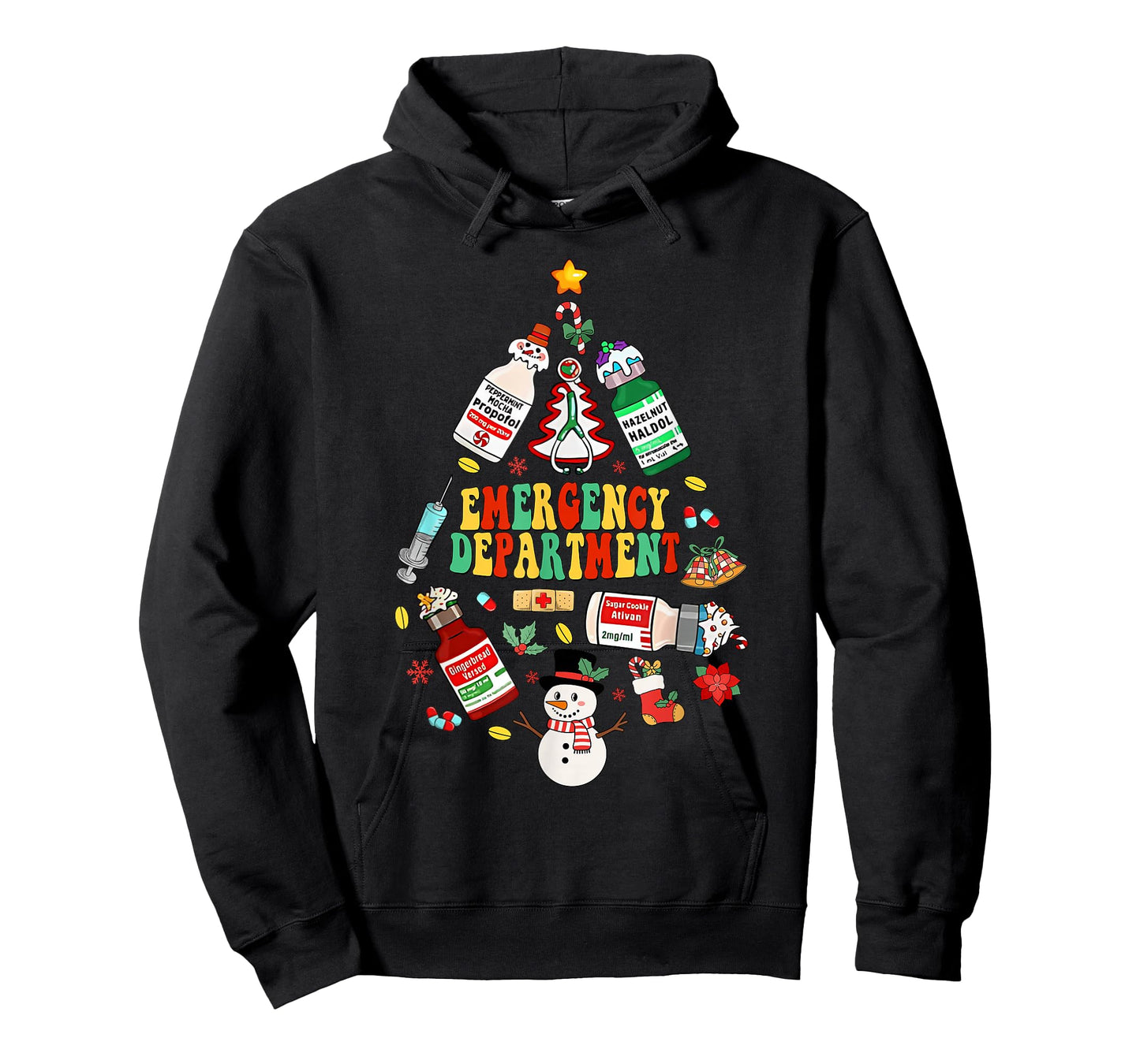 Christmas Emergency Room ER RN Nurse Department Healthcare T-Shirt