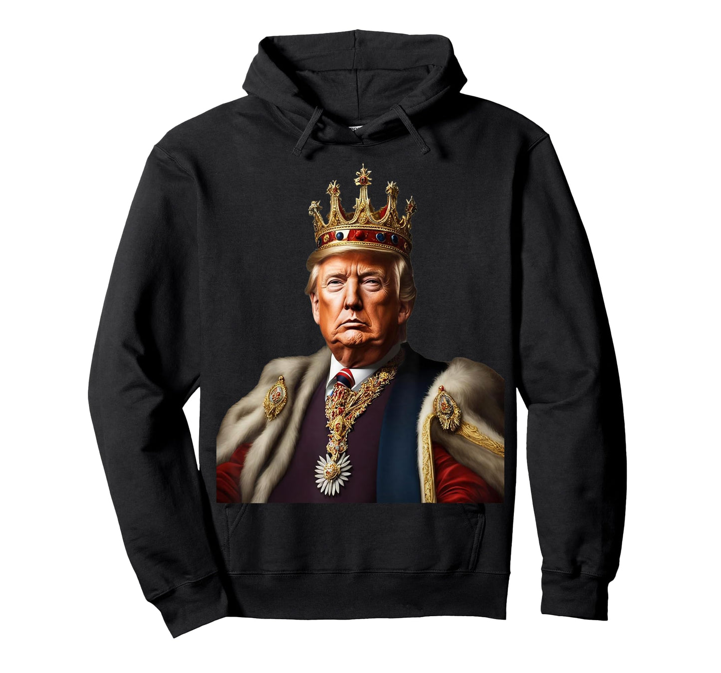 Trump is King Long Live The King American Flag Patriotic T-Shirt for Women Men