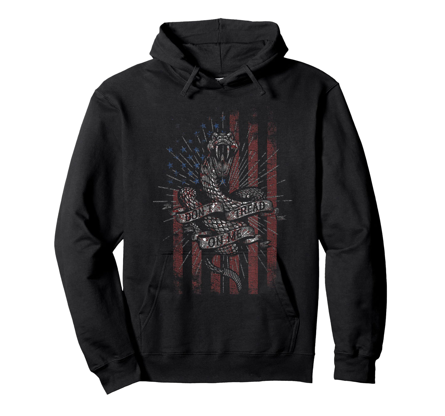 Trendy Don't Tread On Me Rattlesnake American Flag T-Shirt