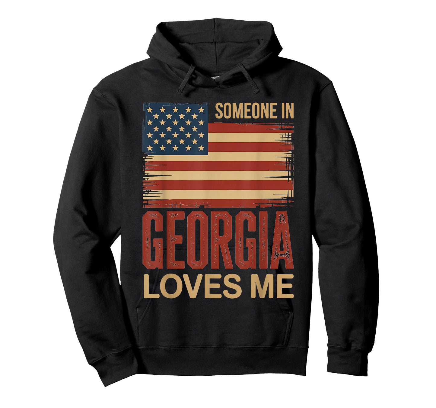 Someone in Georgia Loves Me US Flag T-Shirt