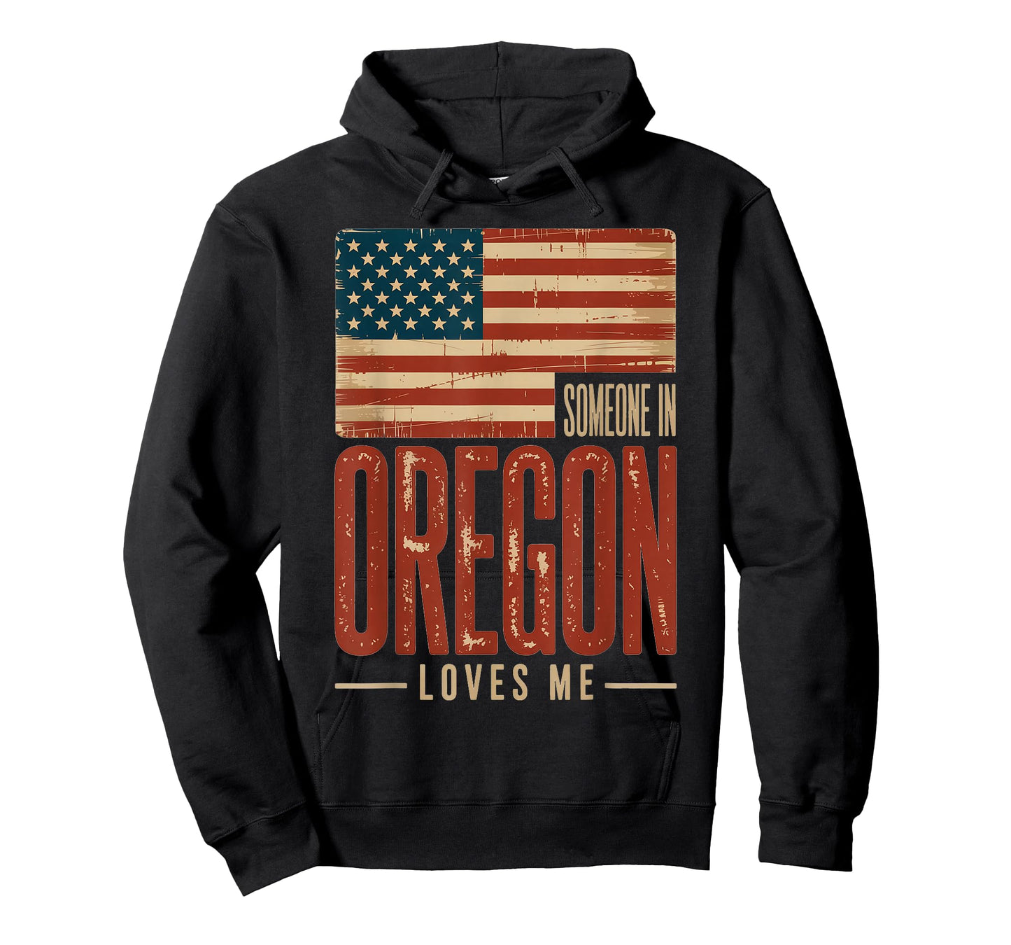 Someone in Oregon Loves Me US Flag T-Shirt