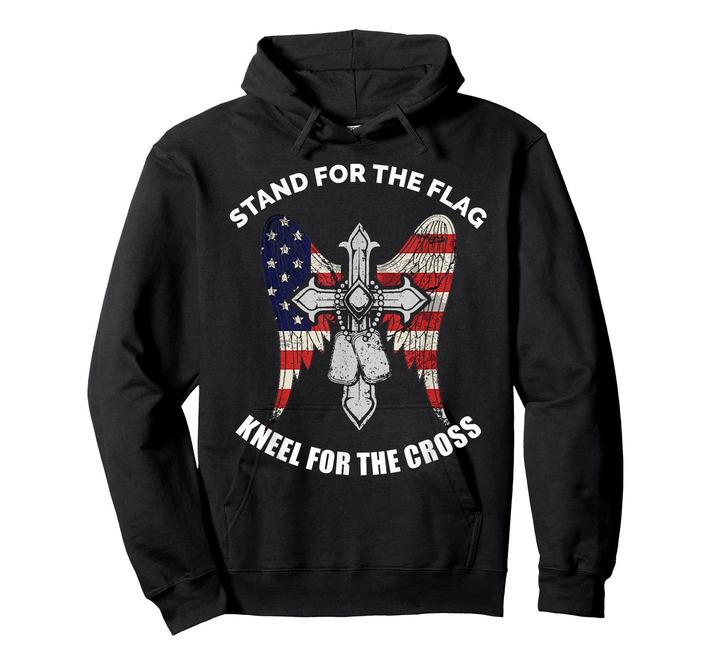 Patriotic Shirt, Stand For The Flag, Kneel For The Cross Tee T-Shirt