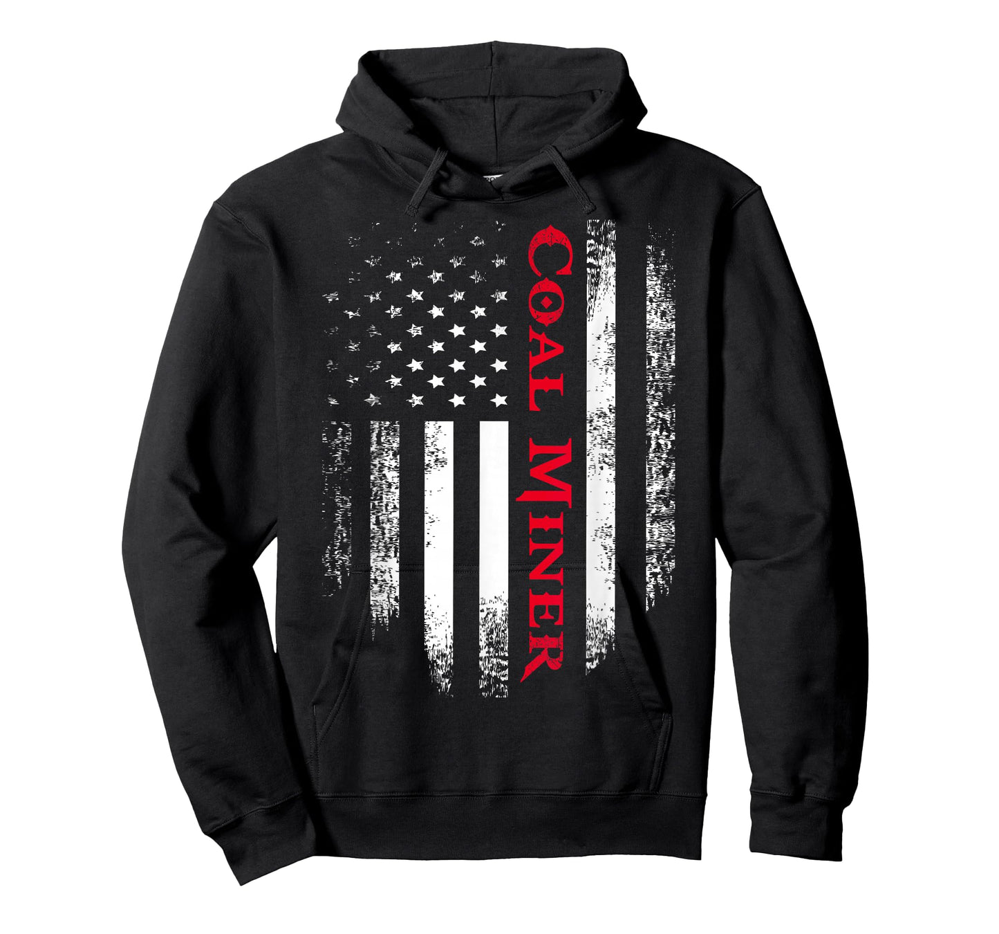 Vintage USA Red White Coal Miner American Flag T-Shirt Gift T-Shirt