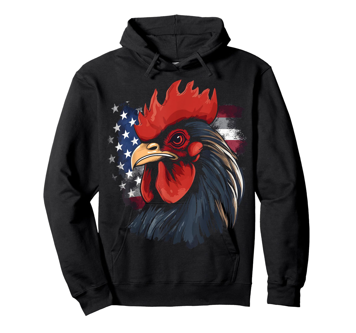 Chicken USA Flag design for Patriotic Farmer T-Shirt