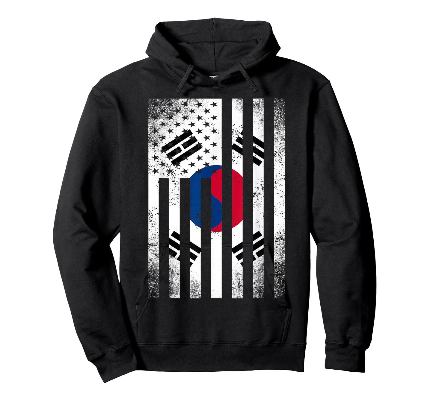 Half South Korean Flag | Vintage American Inside Me USA Gift T-Shirt
