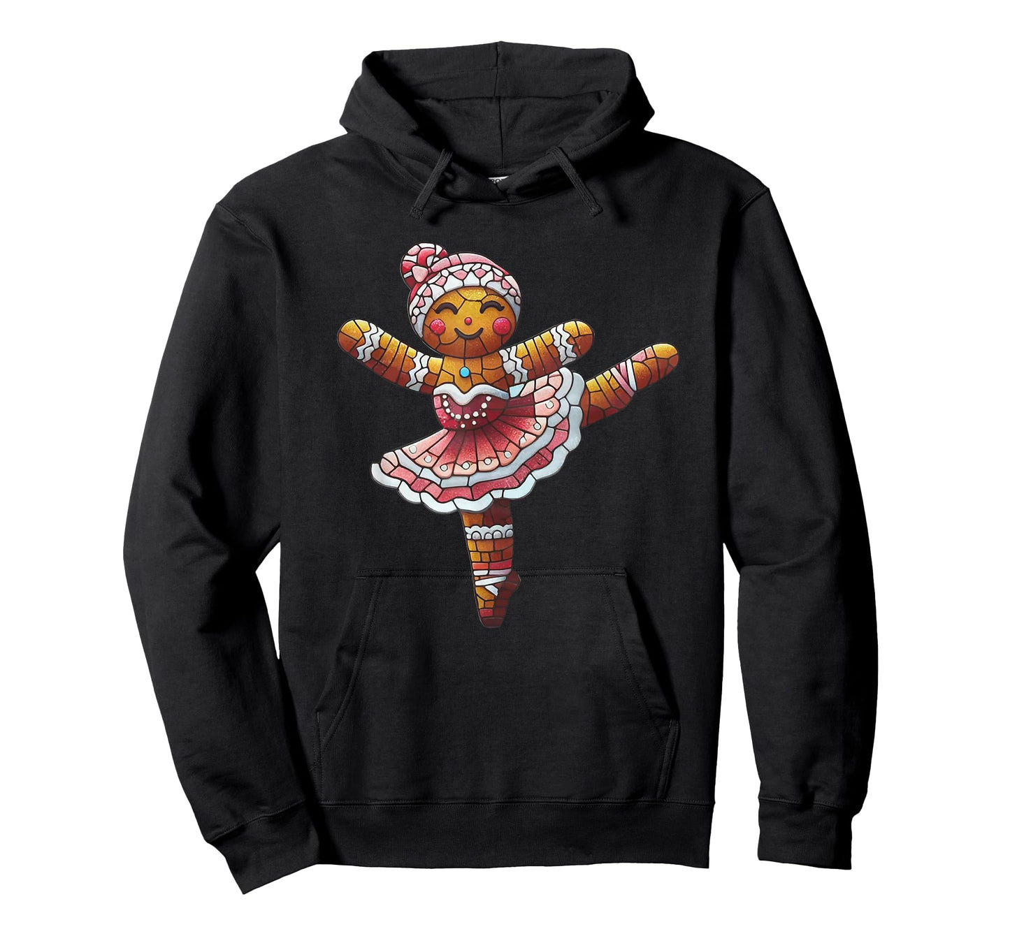 Ballet Dancer Gingerbread Christmas Dance Teacher Girl Women T-Shirt