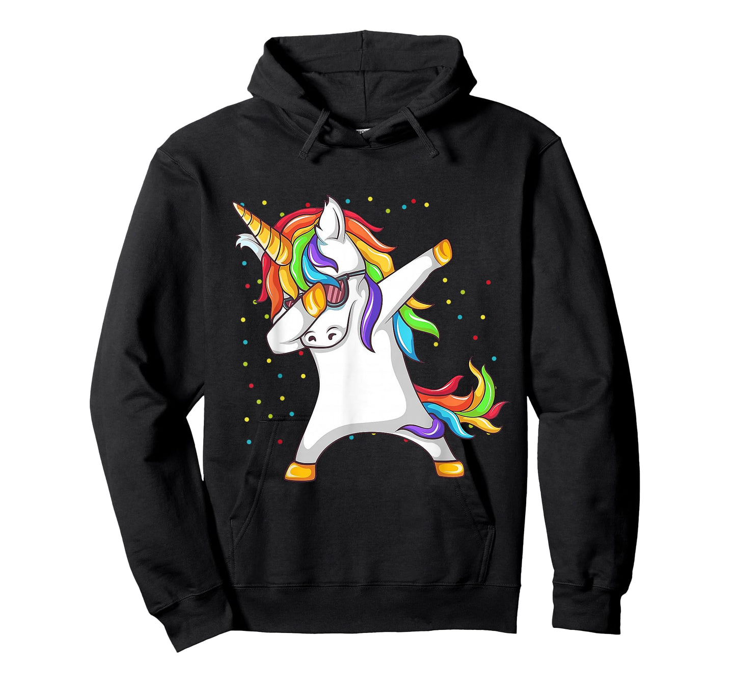 Dabbing Unicorn Rainbow Girls Kids Women T-Shirt