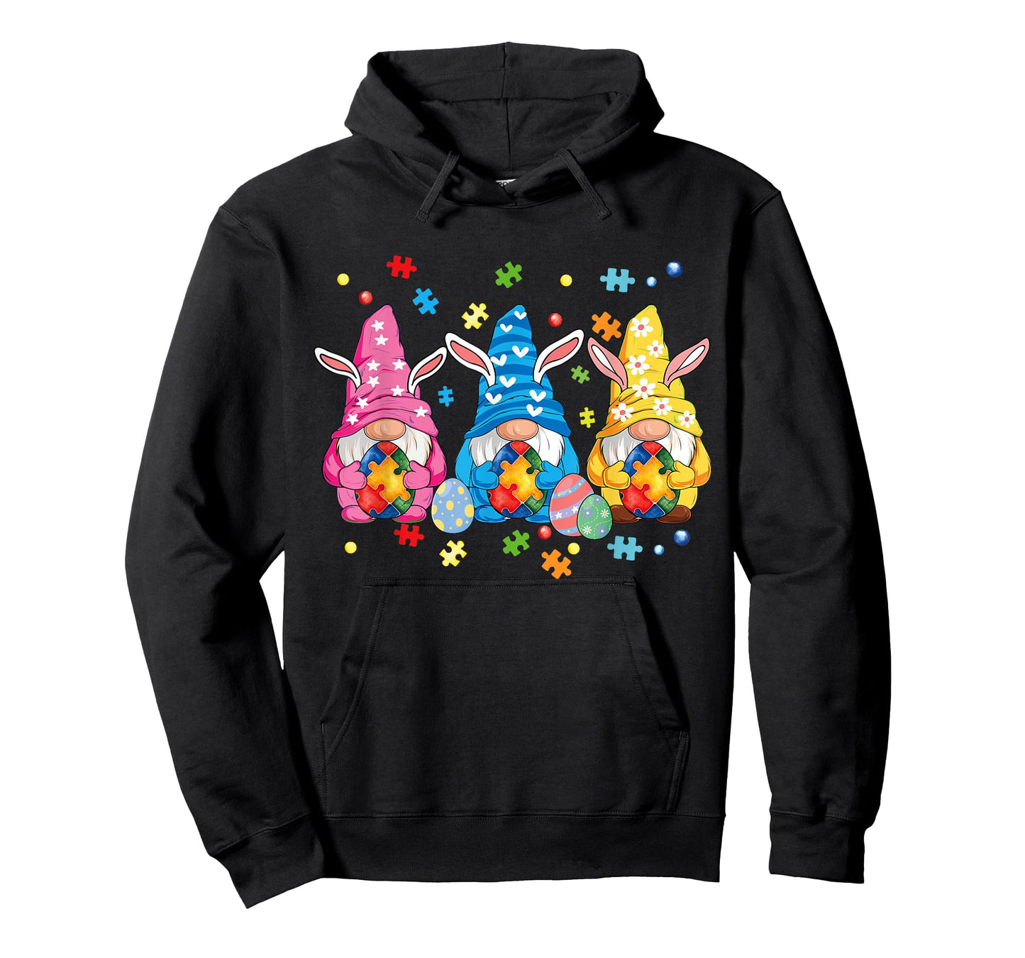 Autism Easter Gnomes Autism Awareness Easter Day Gnomes Egg T-Shirt
