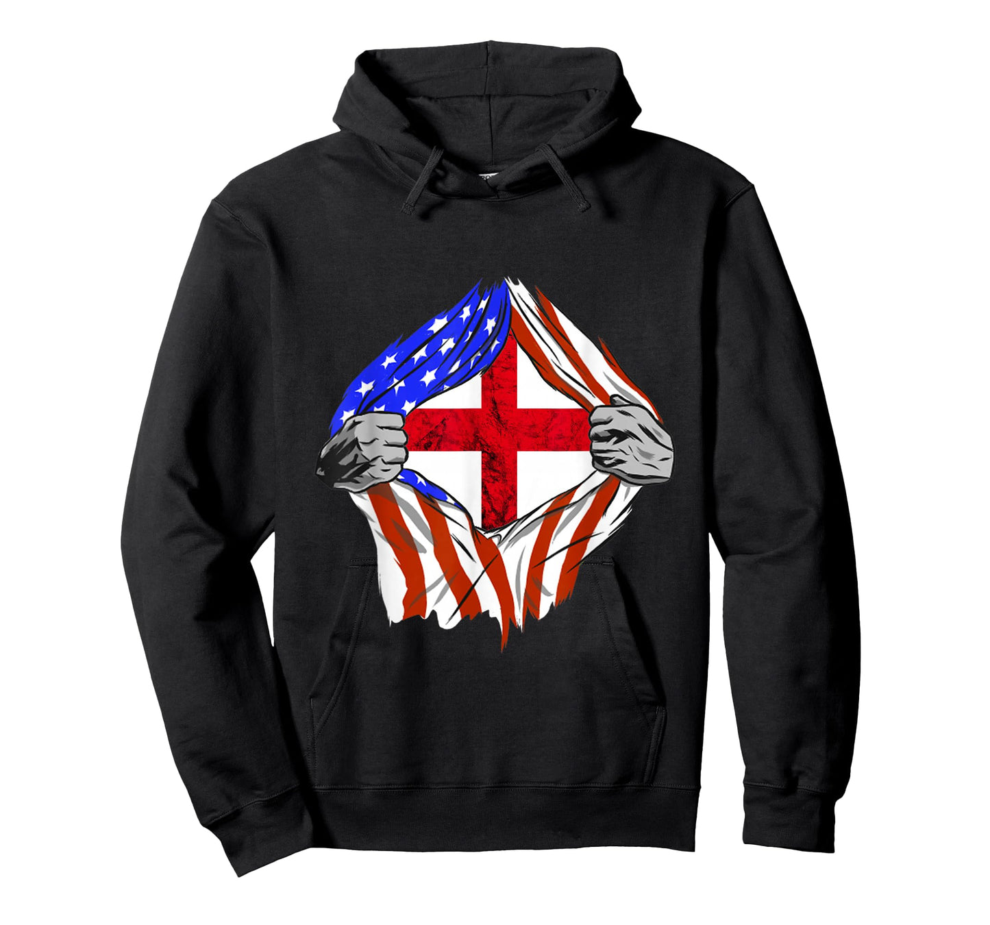 England Flag USA America English Roots St George's Cross T-Shirt