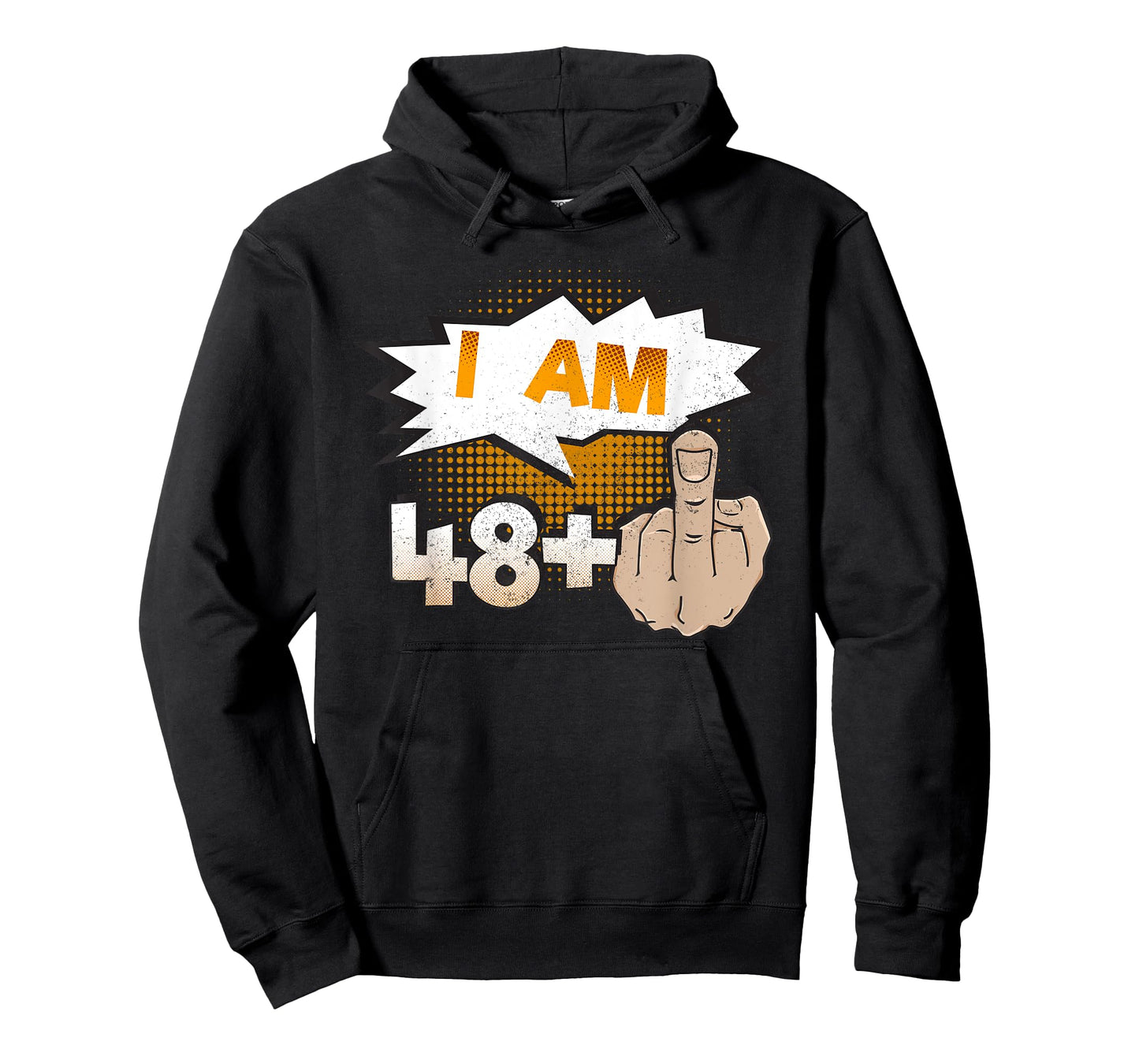 I Am 48 Plus Middle Finger Profane Funny 49th Birthday T-Shirt