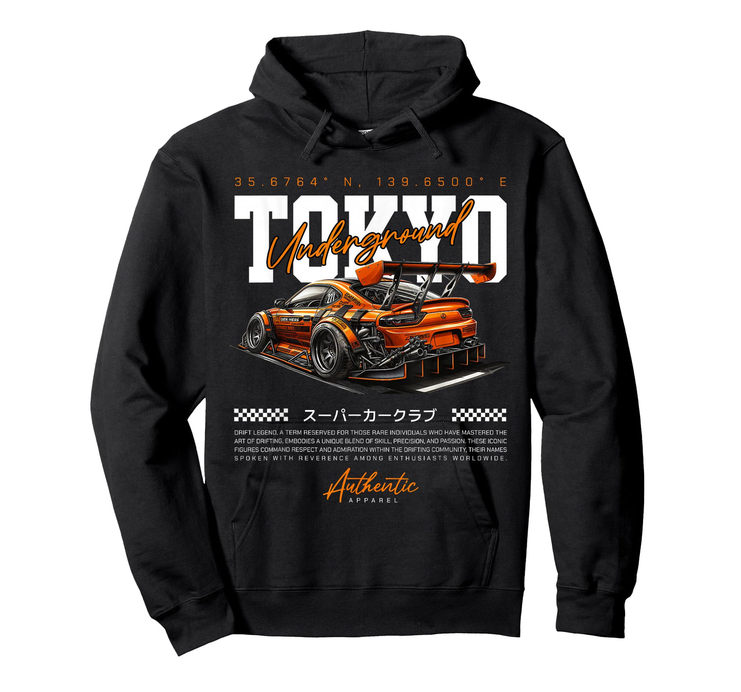 Cool Retro Vintage Japanese JDM Tokyo Japan Drift Race Car T-Shirt