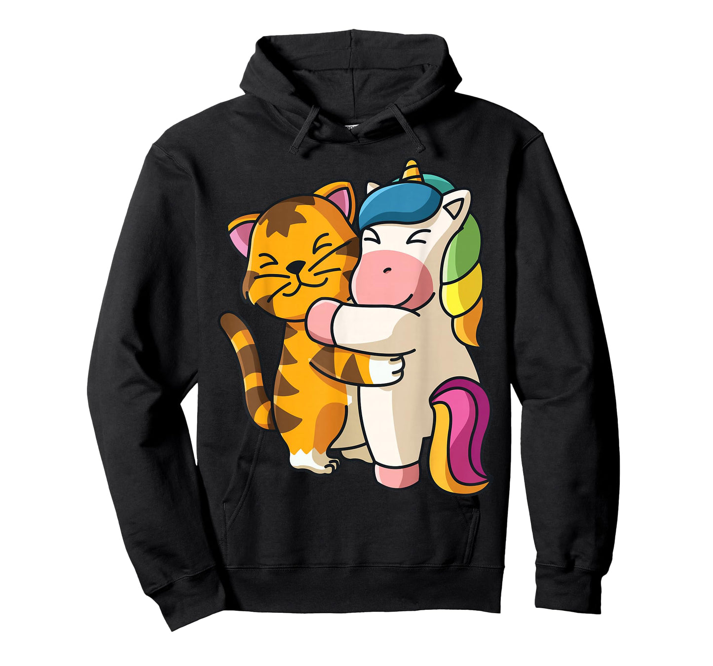 Tiger and Unicorn Cute Zoo Animals Hugging T-Shirt