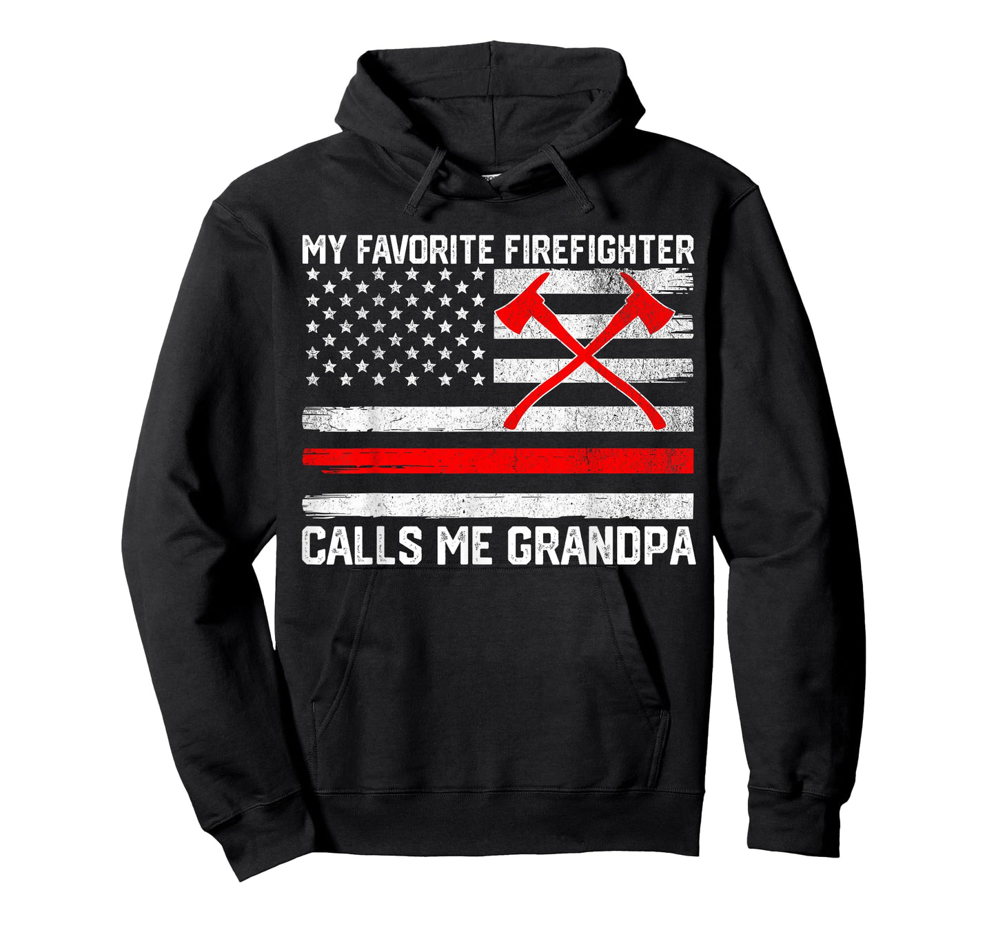My Favorite Firefighter Calls Me Grandpa Fireman Grandson T-Shirt