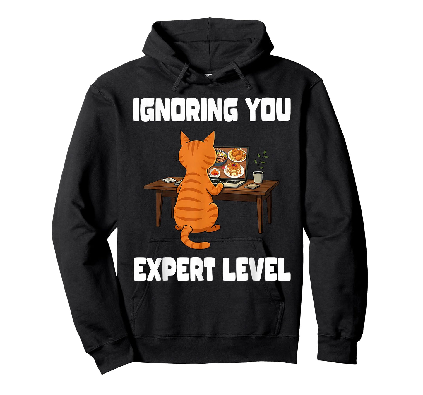Funny Cat Ignoring You Expert Level Orange Tabby Introvert T-Shirt
