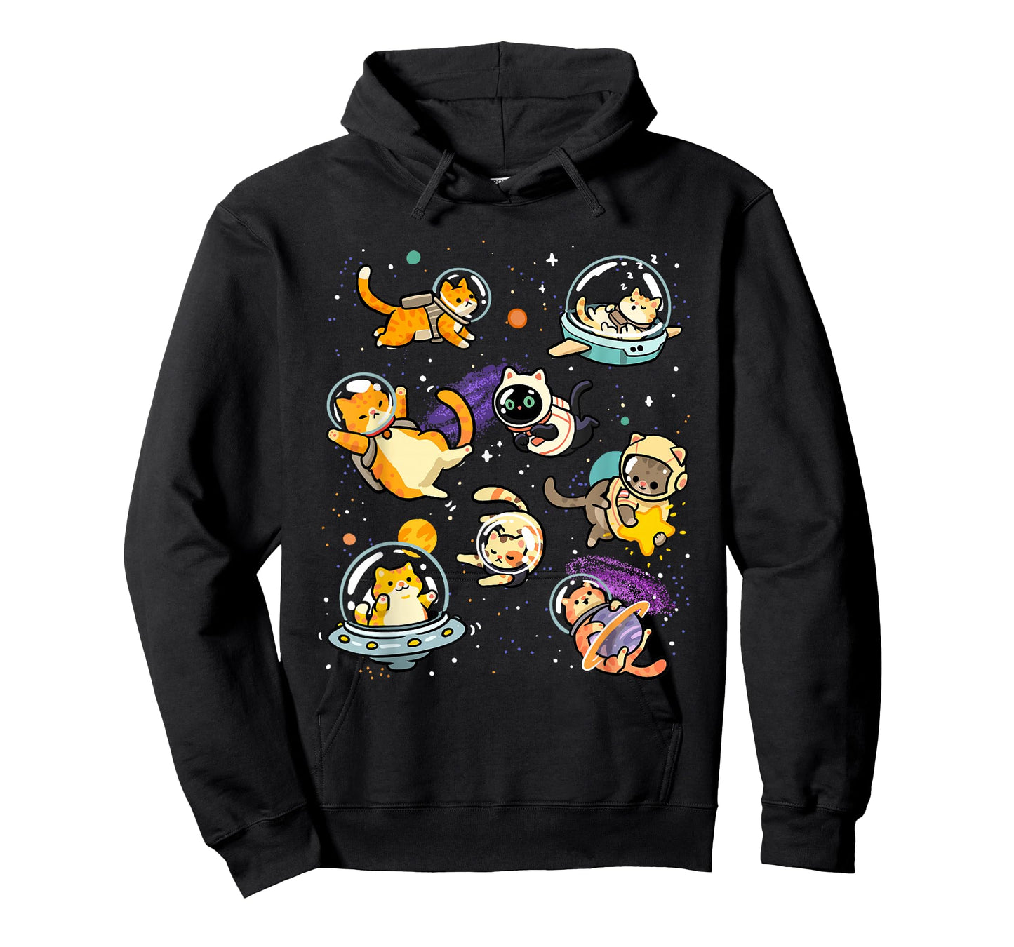 Cats in Space Funny Galaxy Cat Astronaut Cats Kitten Space T-Shirt