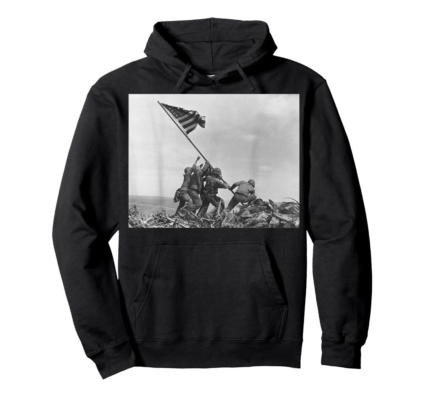 Raising the Flag on Iwo Jima WW2 World War II Patriotic T-Shirt