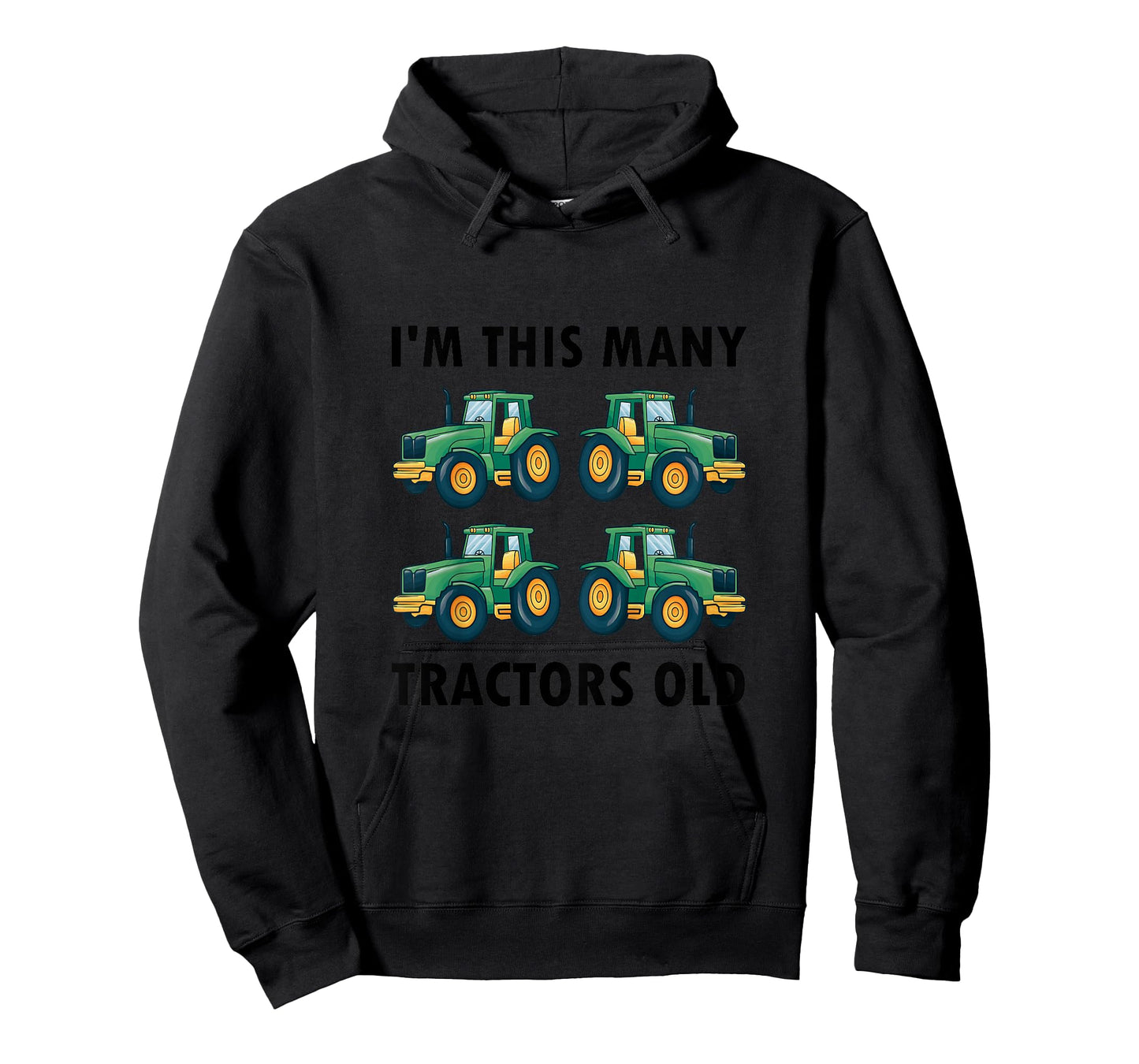 4th Birthday - I'm This Many Tractors Old - 4 Years Old Boy T-Shirt