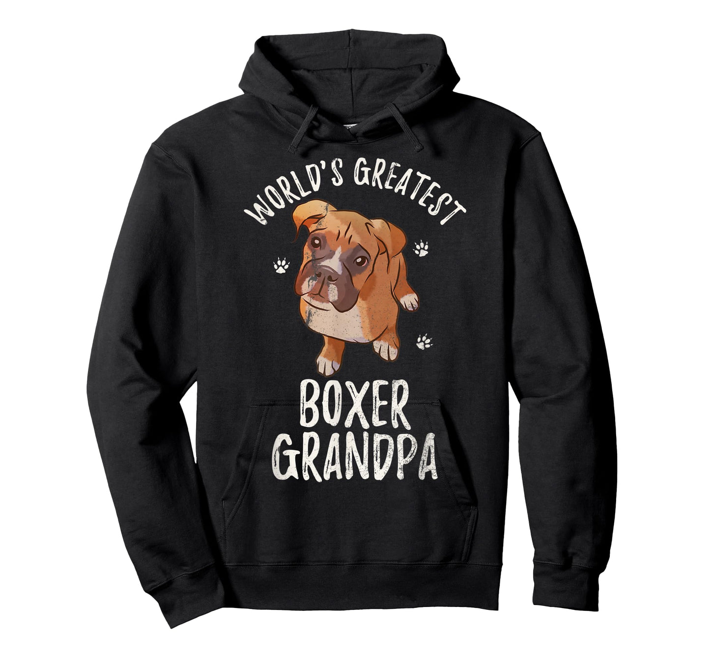 Vintage World's Greatest Boxer Grandpa Funny Puppy Pet Lover T-Shirt