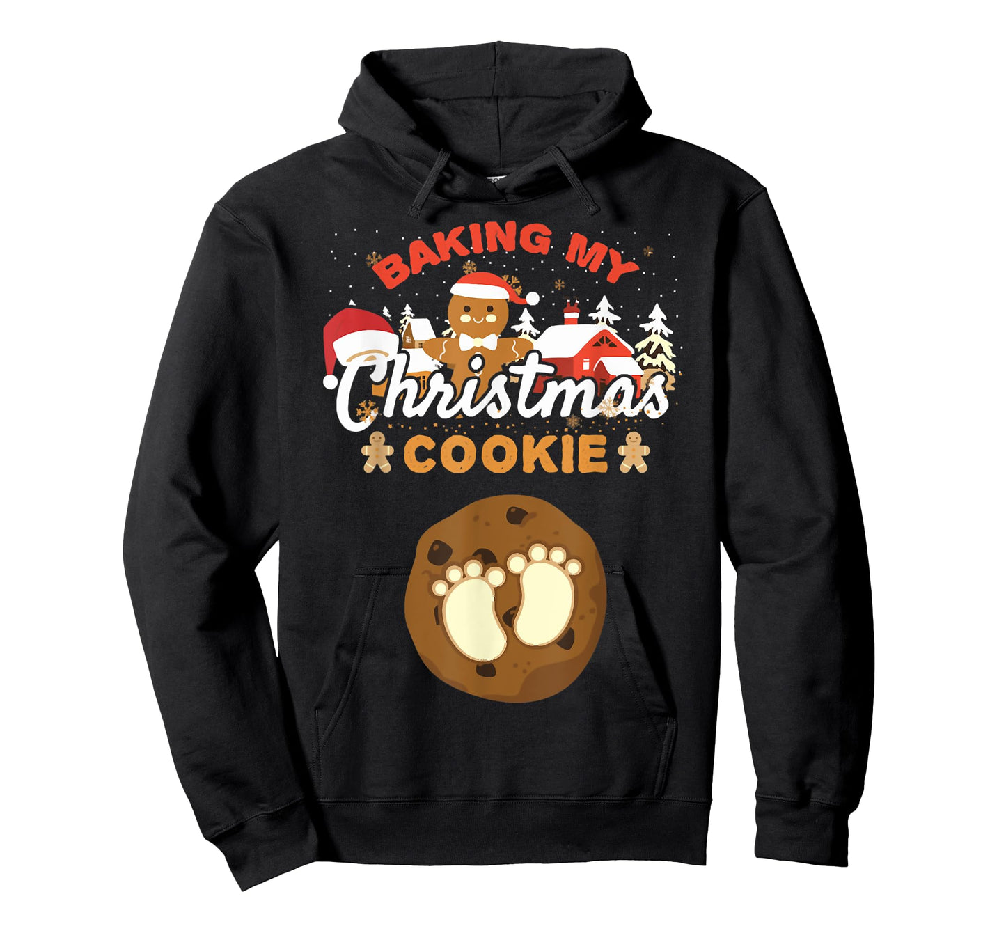 Baking My Christmas Cookies Pregnancy Xmas Gingerbread T-Shirt