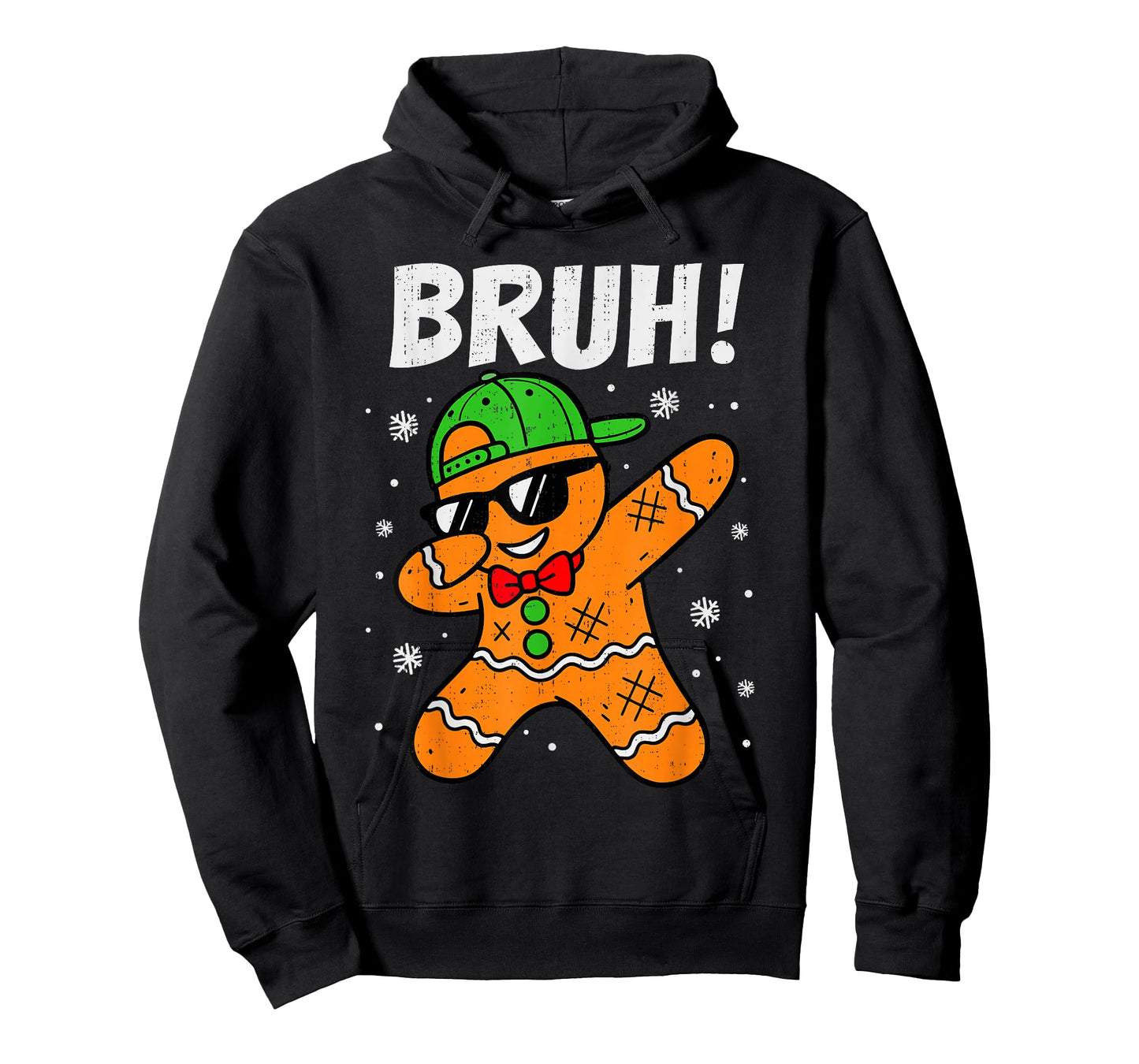 Dabbing Gingerbread Bruh Christmas Dab Teen Boys Toddler Kid T-Shirt