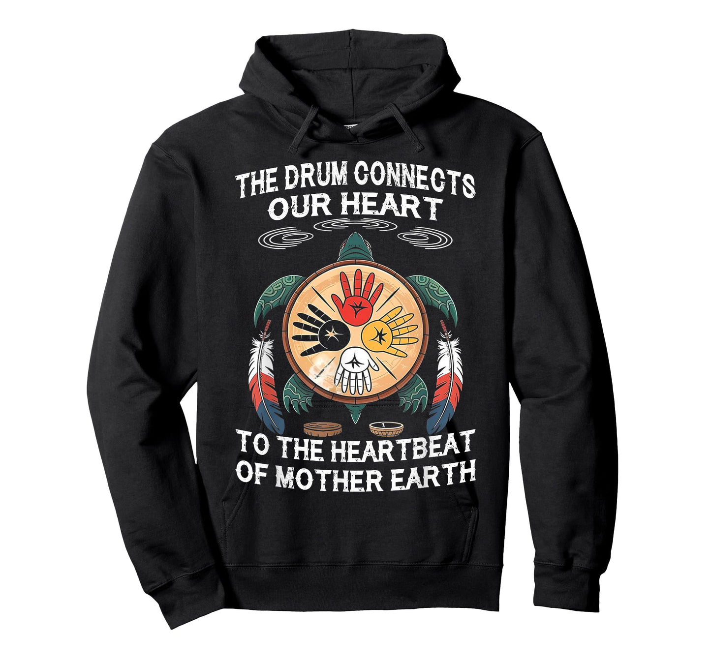 Natives - The Drum Connects Our Heart to The -Heartbeat of T-Shirt