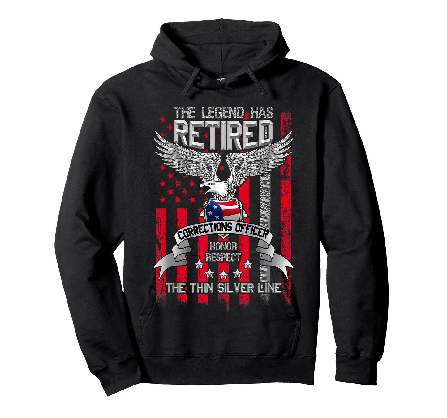 Correctional Officer Retirement Silver Line Corrections Gift T-Shirt