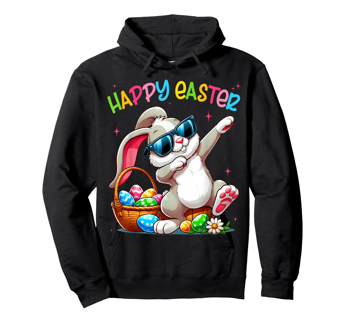 Funny Dabbing Bunny Easter Happy Easter for Boys Girls Adult T-Shirt