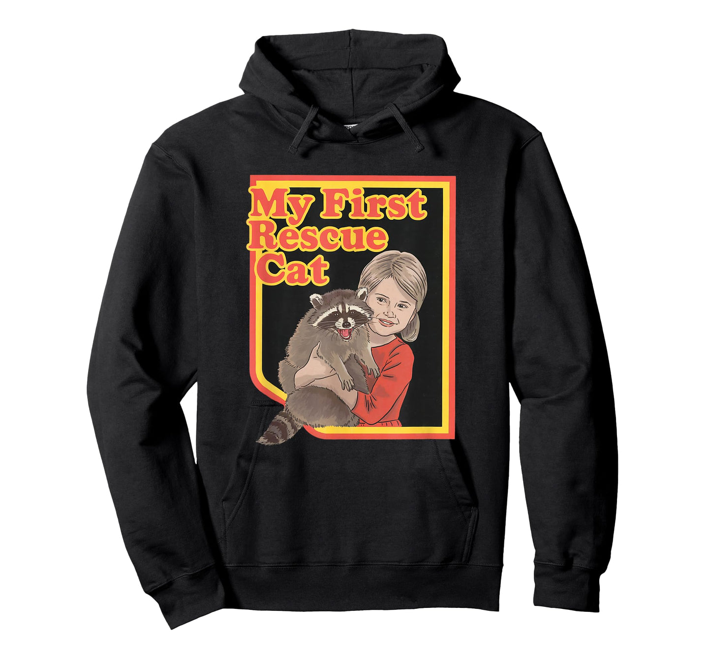 My First Rescue Cat Funny Dark Adult Humor Hilarious Vintage T-Shirt