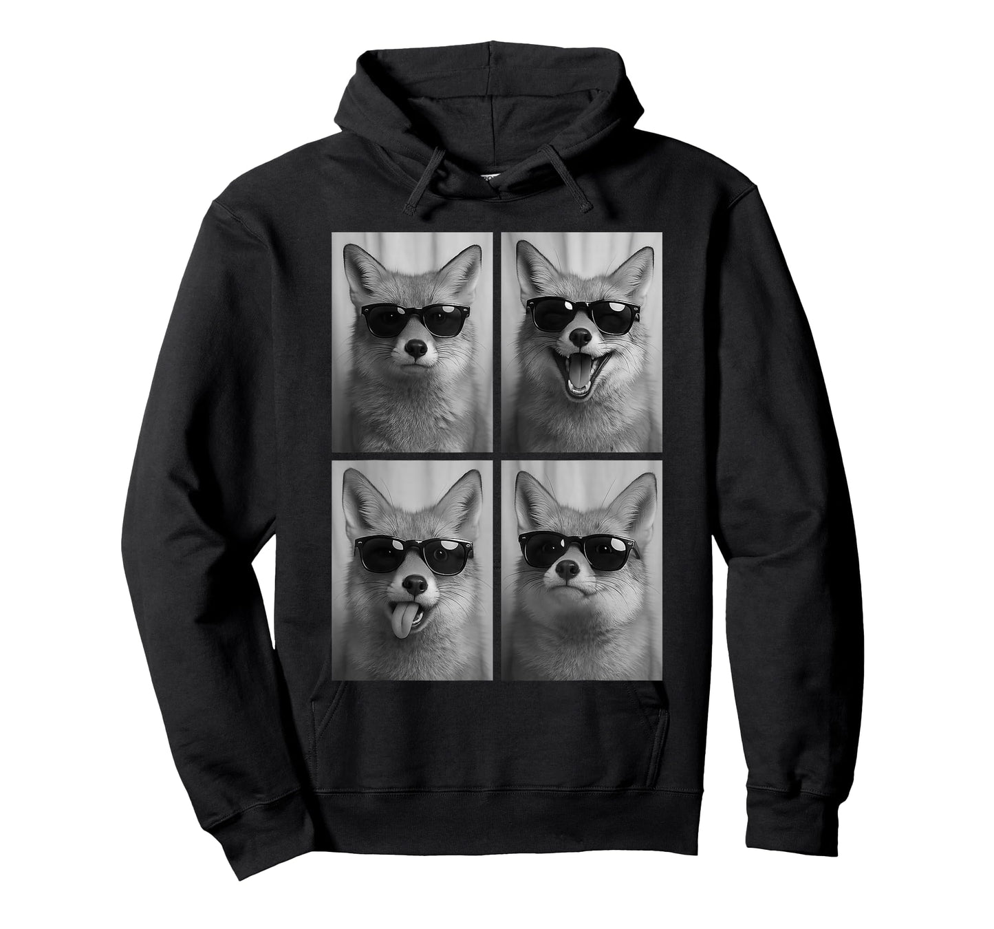 Cool Foxes Sunglasses Fox Jungle Animal Selfie Booth T-Shirt