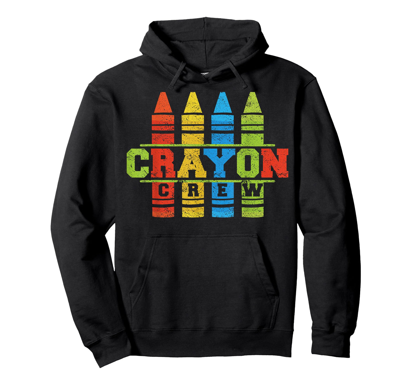 Cray Colors Child Art - Funny Crayon Crew T-Shirt Small