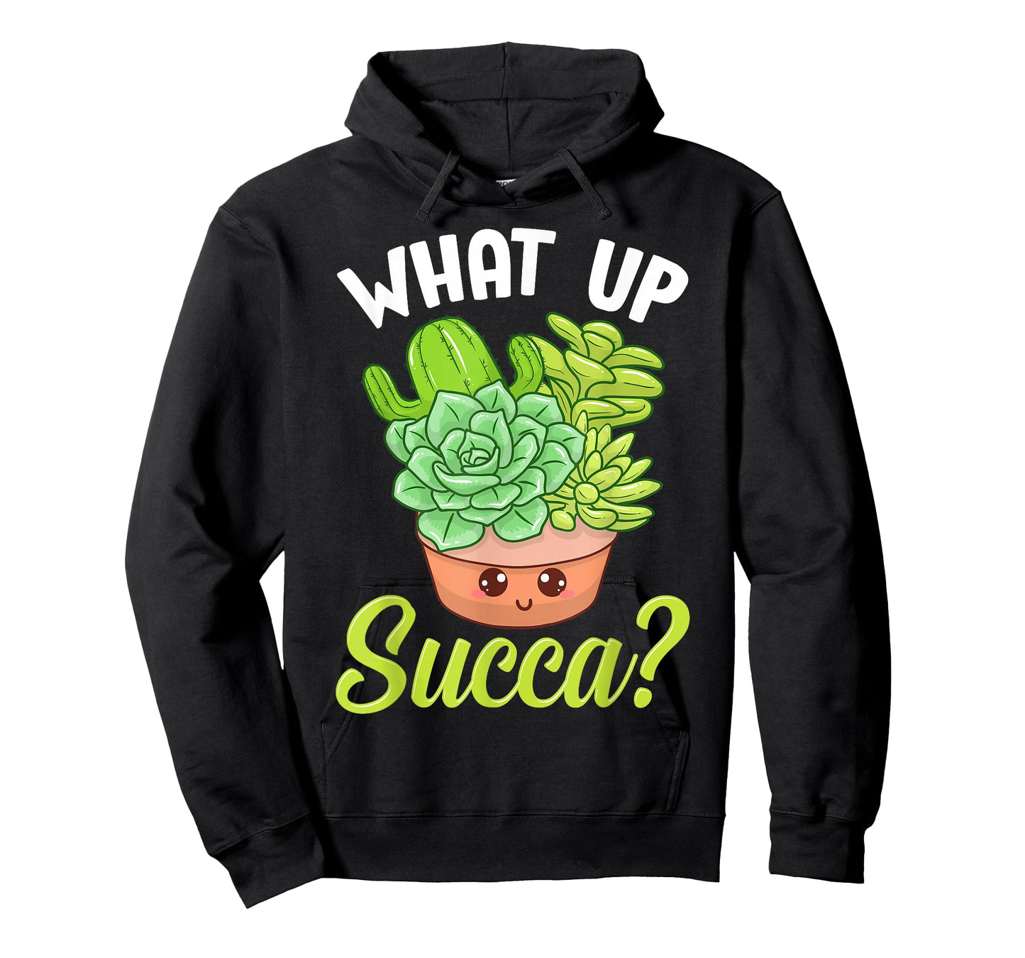 Cute & Funny What Up Succa? Punny Succulent Cactus Pun T-Shirt
