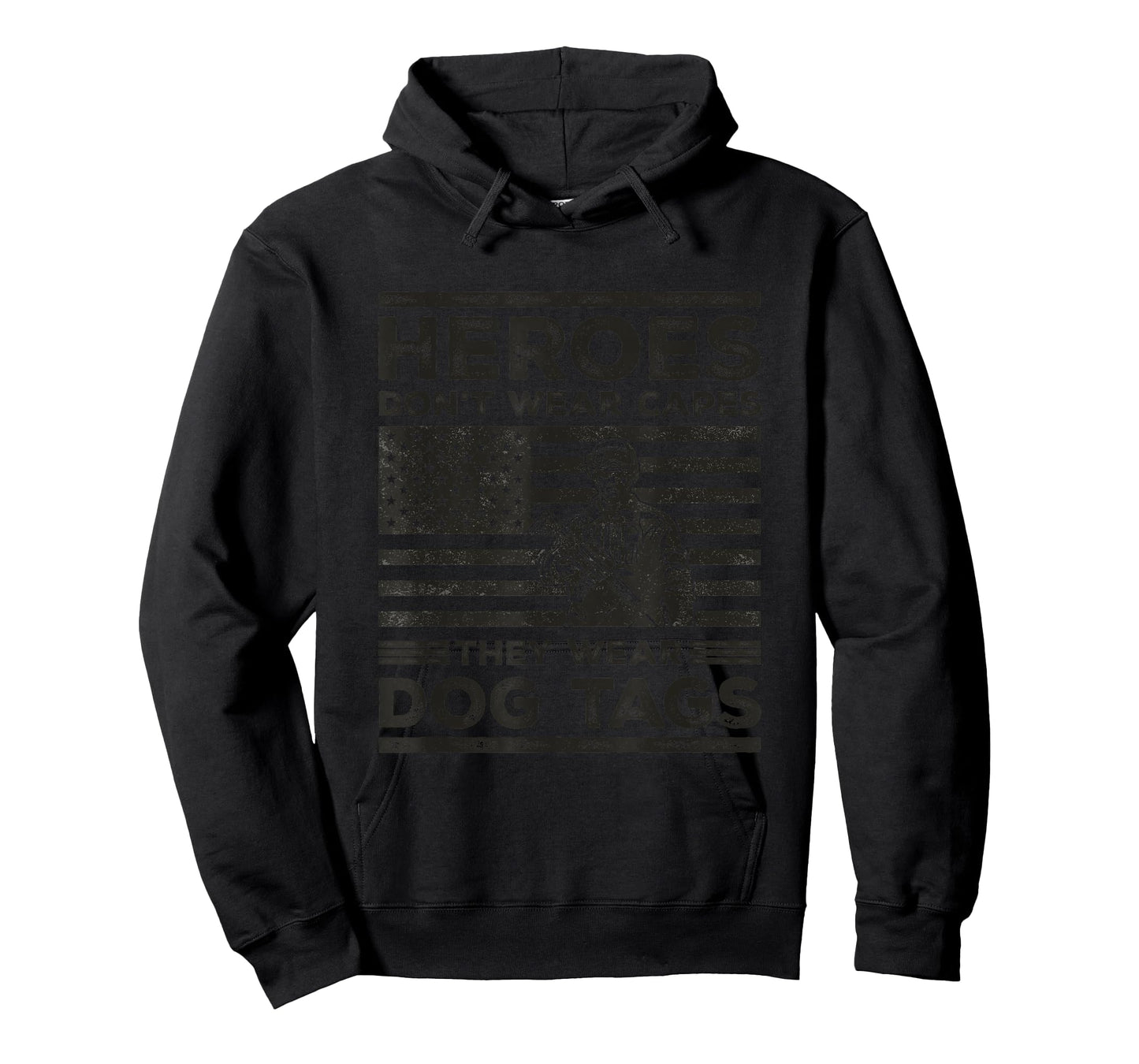 Heroes Don't Wear Capes They Wear Dog Tags Veterans Day T-Shirt