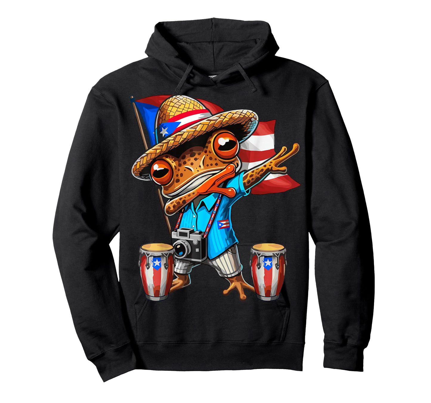 Coqui Dabbing Frog Puerto Rico Taino Boricua T-Shirt