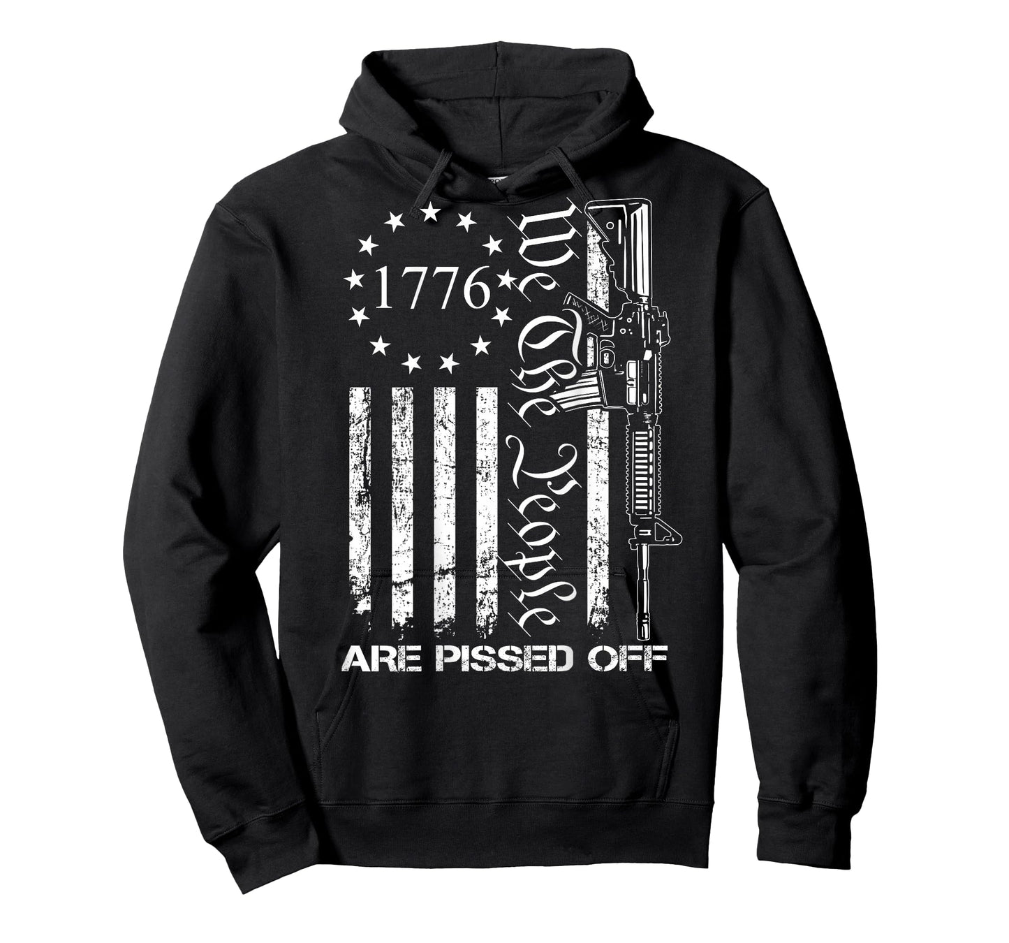 We The People are Pissed Off - AR15 Pro Gun Rights - ON Back T-Shirt Small